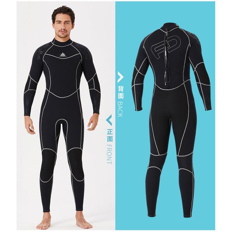 3mm Neoprene Wetsuit Men Women Thermal Insulated Diving Surfing Swimsuit Cold Water Use