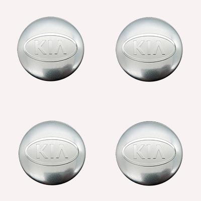 AABJC1 4pcs 56mm Car Aluminum Wheel Stickers for Kia Carnival Niro EV9 K8 Forte Cerato Sportage Ray EV Telluride Wheel Center Stickers