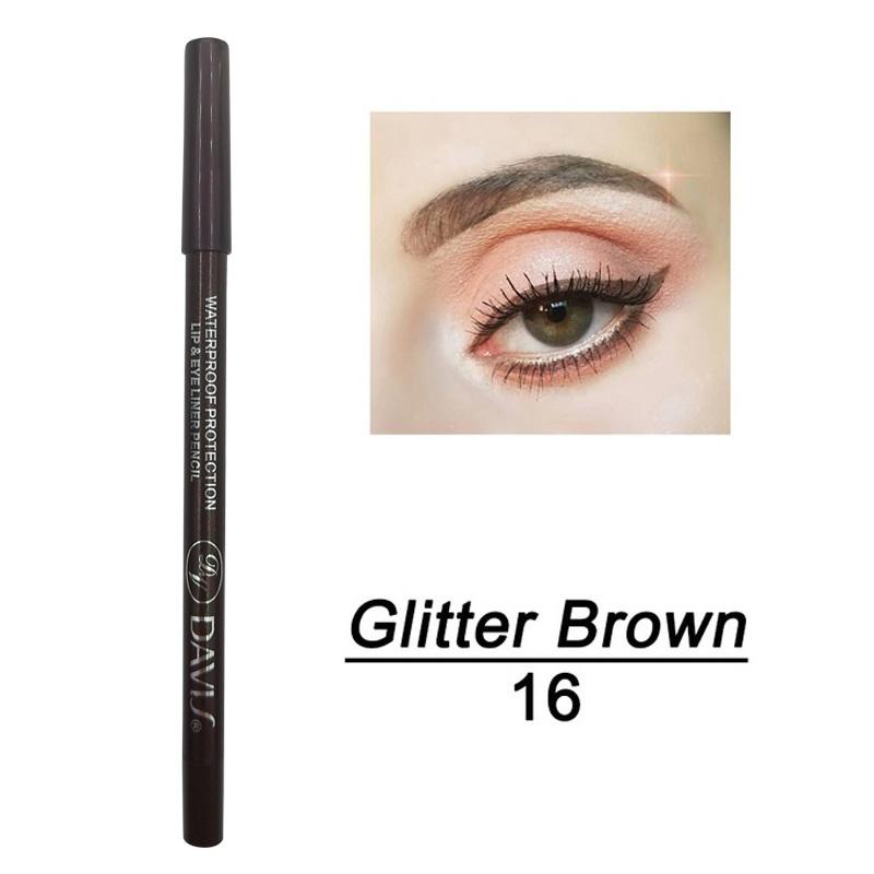 10 Pcs Long Lasting Waterproof Colourful Eyeliner Pencil Pearl Light Eye Shadow Eyeliner Crayon