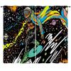 Curtain Space Universe Starry Sky Illustration 3D Digital Printing Blackout Curtain Punching