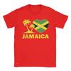 Оверсайз Футболка JamaicaShirt Я Люблю Флаг Ямайки Сердце Женская Унисекс Детская Девочки Футболка100% Хлопок Футболки для Унисекс Летние Топы
