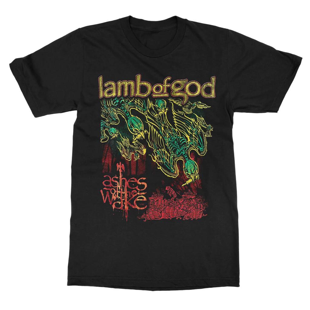 Lamb of God - Ashes of The Wake Подарок для фаната Полный размер от S до 5XL Хлопковая футболка