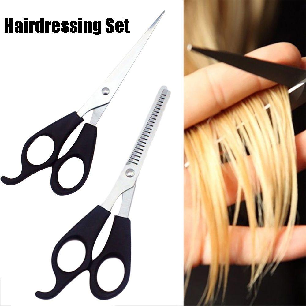 Beauty Flat Shears Teeth Shears Trim Bangs Hairdressing Set Hair Scissors Hair Cutting Styling Tool