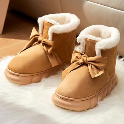 Модные новые женские зимние ботинки, плюшевые ботильоны для женщин, повседневные модные кроссовки, теплые меховые термофлисовые туфли, легкие ботинки