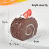 5cm Mini Swiss Roll Model Cake with Fake Fruit and Cream – Children's Toy Display Ornament