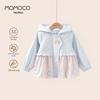 Модная повседневная толстовка с капюшоном для девочек MOMOCO Осень 2025