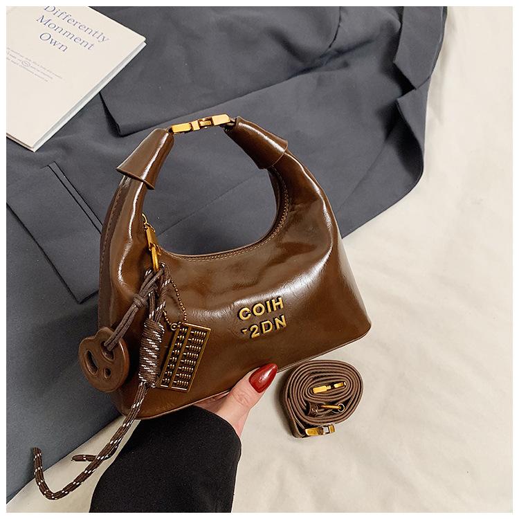 Простая и модная женская сумка через плечо, новая нишевая трендовая высококлассная повседневная универсальная сумка-мессенджер для осени и зимы