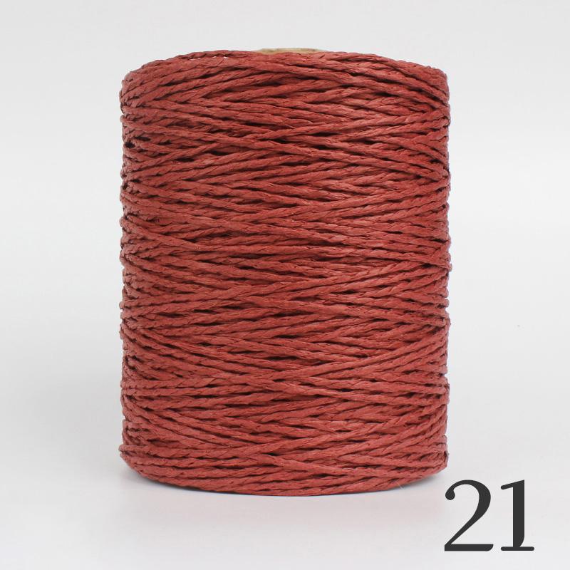 2 Roll Natural Raffia Straw Yarn Colorful Threads For Summer Hand Knit Crochet Hat HandBag Cushion Baskets Hand Craft Material