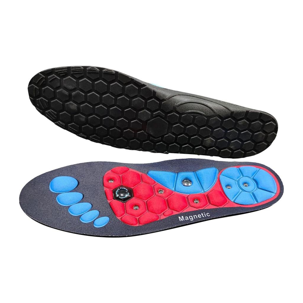 1 Pair Acupressure Foot Insoles for Men Women Orthopedic Gel Comfort Magnetic Shoe Inserts with Foot Magnets Magnetic Technology Arch Support Insole