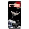 3D Flowers Case For Google Pixel 7a 5G Case Emboss Relief Floral Black Silicone Soft Back Covers For Google Pixel 7a Case Fundas