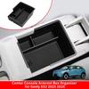 Для Geely EX2 2025 2026 Органайзер-подстаканник с отсеком для хранения на центральной консоли Подлокотник Аксессуары для интерьера автомобиля Органайзер для наведения порядка ABS Черный