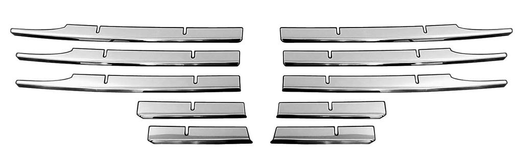 BRIGHTZ Atlas F24 Finish Stainless Steel Front Grille Mould F 24 21653 Ultra-Mirror (10-Piece Set) [TRUCK-M-004]