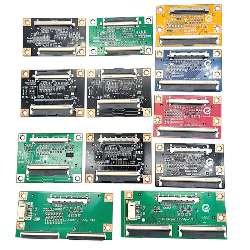 Плата-конвертер 96-контактный на 51-контактный Lvds Fpc Vbyone для ремонта замены панели 4K Lcd Led телевизора Адаптерная карта