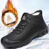 Мода 2024 Осень Мужская Обувь Водонепроницаемые Универсальные Кожаные Ботильоны Мода Теплый Хлопок Плюш Зима Защитные Ботинки Botas Para Hombre