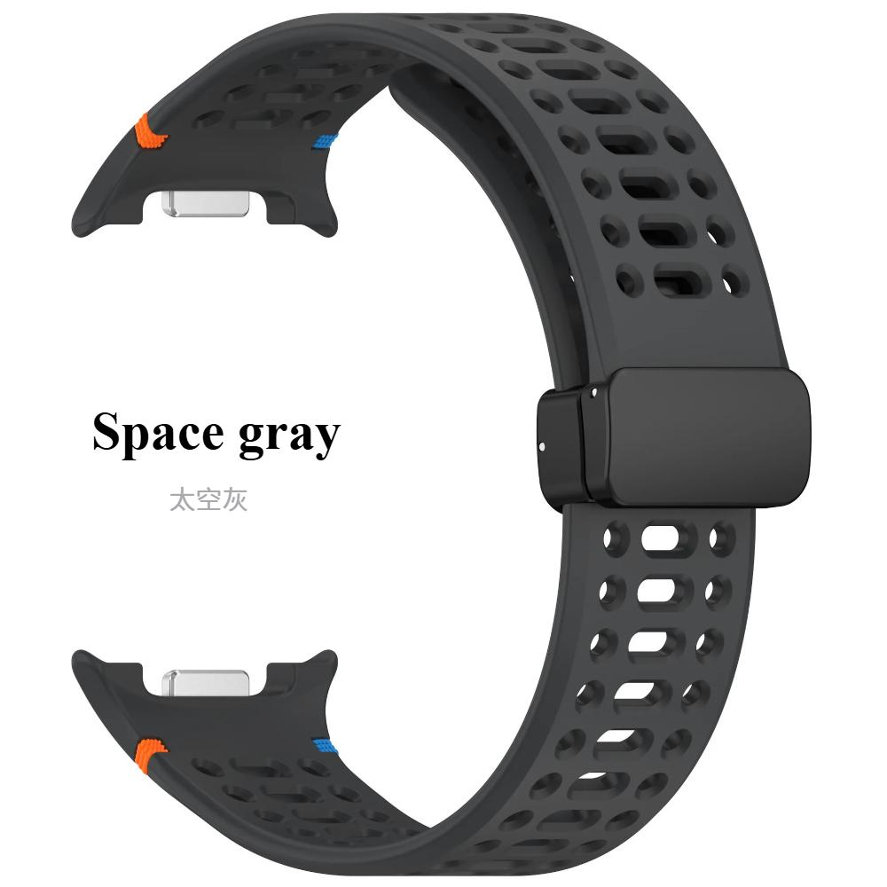 Магнитный ремешок-застежка для Samsung Galaxy Watch 8 Classic 46 мм, силиконовый ремешок для Galaxy Watch 8 44 мм 40 мм, аксессуары