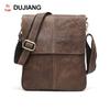 Мужская винтажная сумка кроссбоди из натуральной кожи - Большая вместимость, сумка на плечо растительного дубления