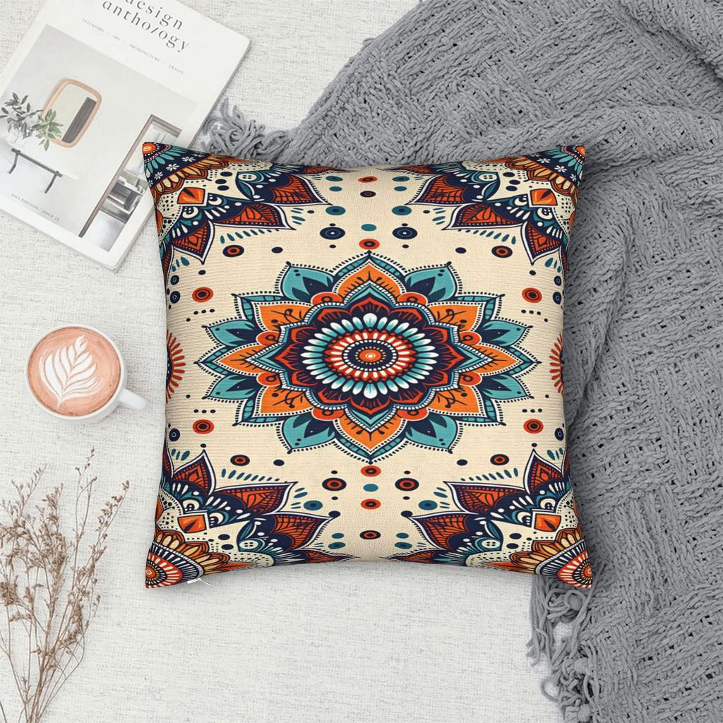 Pillow Case Bohemian Mandala Style Soft Pillow Cover For Living Room Sofa Kawaii Pillowcases