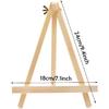 6 Pack 9 Inch Wood Easels, Easel Stand for Painting Canvases, Tripod, Kids Student Tabletop Easels for Painting, Art Craft Painting Easel Stand for