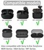 6 Pairs Replacement Eartip Buds for Ear Tips Earphones Flexible Soft Silicone Rubber Skin Accessories Compatible with Sony Black WF-1000XM5 /