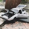 1/28 масштаб Toyota AE86, начальная модель автомобиля D, игрушечный автомобиль из цинкового сплава со звуком и светом для детей, подарок для мальчиков и девочек