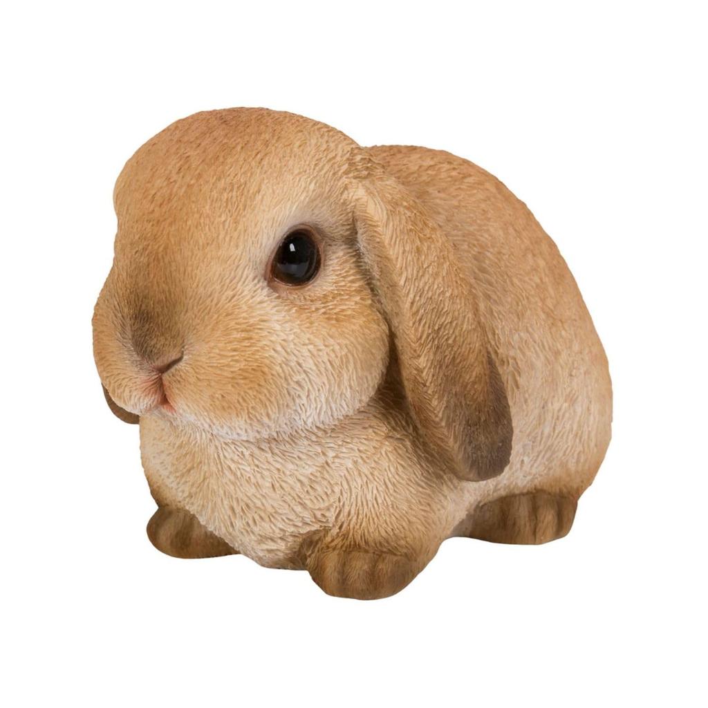 Ubia Holland Lop Eared Rabbit, Brown (Small), 16.5 X 10 X 10.5 Cm, Doll, Figurine, Animal, Garden Decor, Rabbit, H12075-10