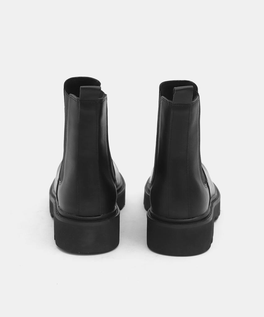 Wetheroad Wtrd5205 Черные ботильоны Челси с квадратным носком [250~290 мм]