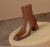 Осенние и зимние квадратные короткие сапоги женские сапоги на толстом каблуке женские сапоги сапоги сапоги сапоги сапоги челси на высоком каблуке узкие сапоги одинарные сапоги