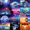 Full 5D Diamond Painting Leaping Dolphins DIY Diamond Embroidery Diamond Mosaic Cross Stitch Kits Home Decor Gift