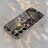 Чехол для телефона Samsung Galaxy S26 S25 S24 S23 Ultra Plus FE с узором Мандала Лотос, посеребренный, с крышкой из закаленного стекла