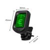 Clip Type Number Guitar Tuner Rotatable Clip-on Tuner LCD Display for Chromatic Acoustic Guitar Bass Ukulele Guitar Accessories