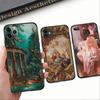 Cool Renaissance Art Phone Case For IPhone 14 13 12 11 XS X 8 7 6 Plus Mini Pro Max SE 2022 Soft Black Phone Cover