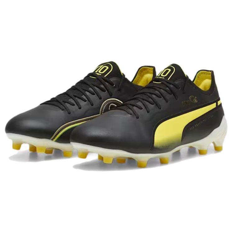 Puma Мужские кроссовки King Ultimate Pelé FG AG Legend Pack Black White Pelé-Yellow 107825-01