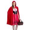 Halloween Little Red Riding Hood Clothing Stage Performance Outfit Cosplay Dress Cloak Adult Women Skirt Costume