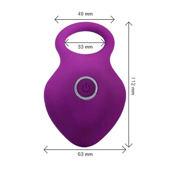 Rechargeable Silicone Stretchy Penis Ring with 10 Intense Vibration Patterns, Male Erection Enhancer and Female Clitoral Vibrator Sex Toys