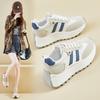 Корейская женская обувь для пап 2025 года на весну - студенческие повседневные кроссовки для бега с толстой подошвой для увеличения роста, уличный стиль BN028