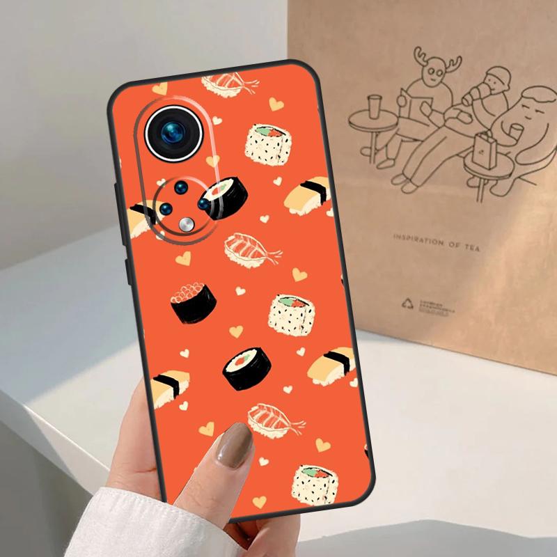 Кавайный узор с суши Для Honor Magic 8 Pro 5 6 7 Lite Чехол Для Honor Win RT 200 400 50 70 90 X8b X9a X9b X9c X9d