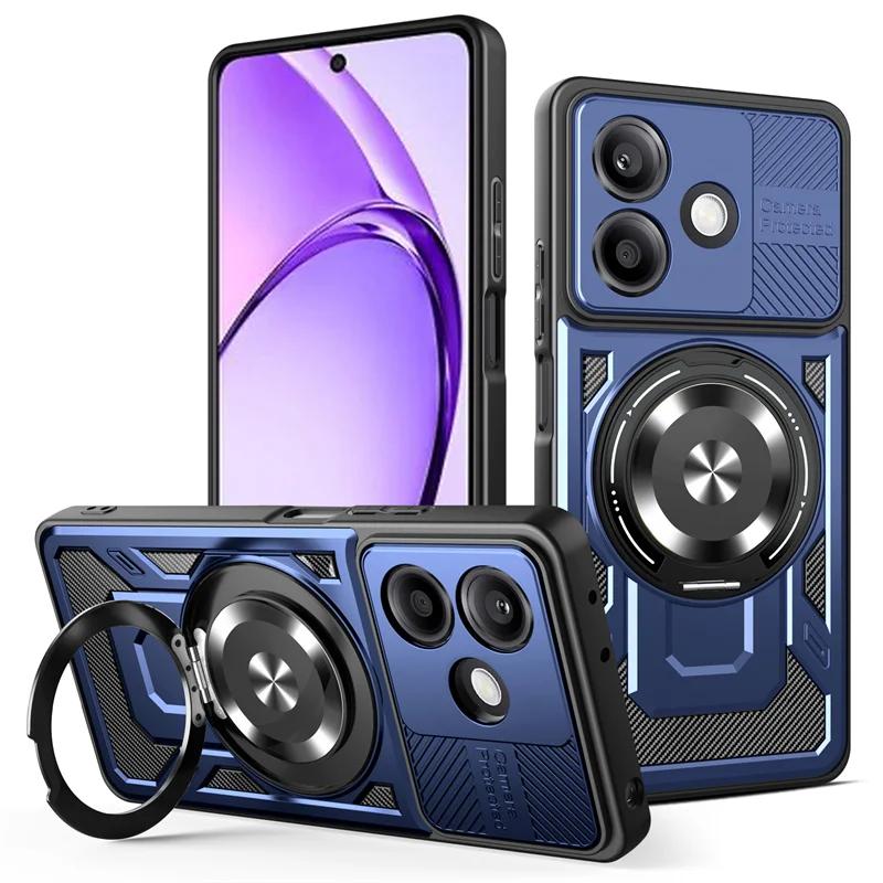 Противоударный чехол Armor для OPPO A5 Pro 5G Защитная крышка Держатель-кольцо Fundas Coque Capa