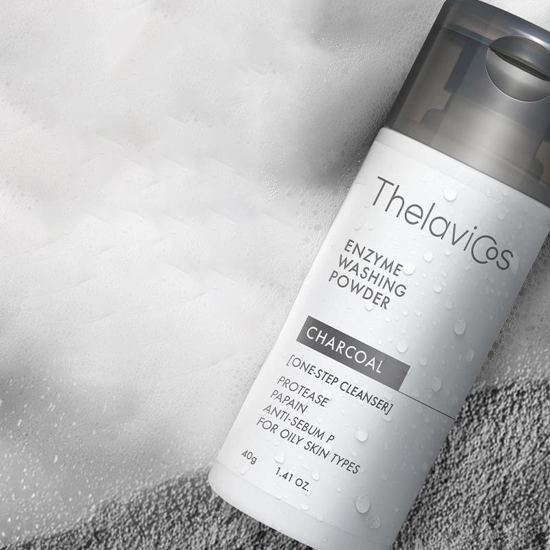 Thelavicos Порошок для стирки с древесным углем и энзимами 40 г