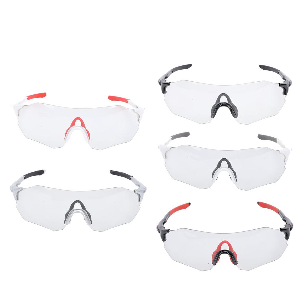 Очки для велоспорта, меняющие цвет, ветрозащитные, устойчивые к ультрафиолетовому излучению, адаптивная оправа, спортивные солнцезащитные очки для бега Hiki