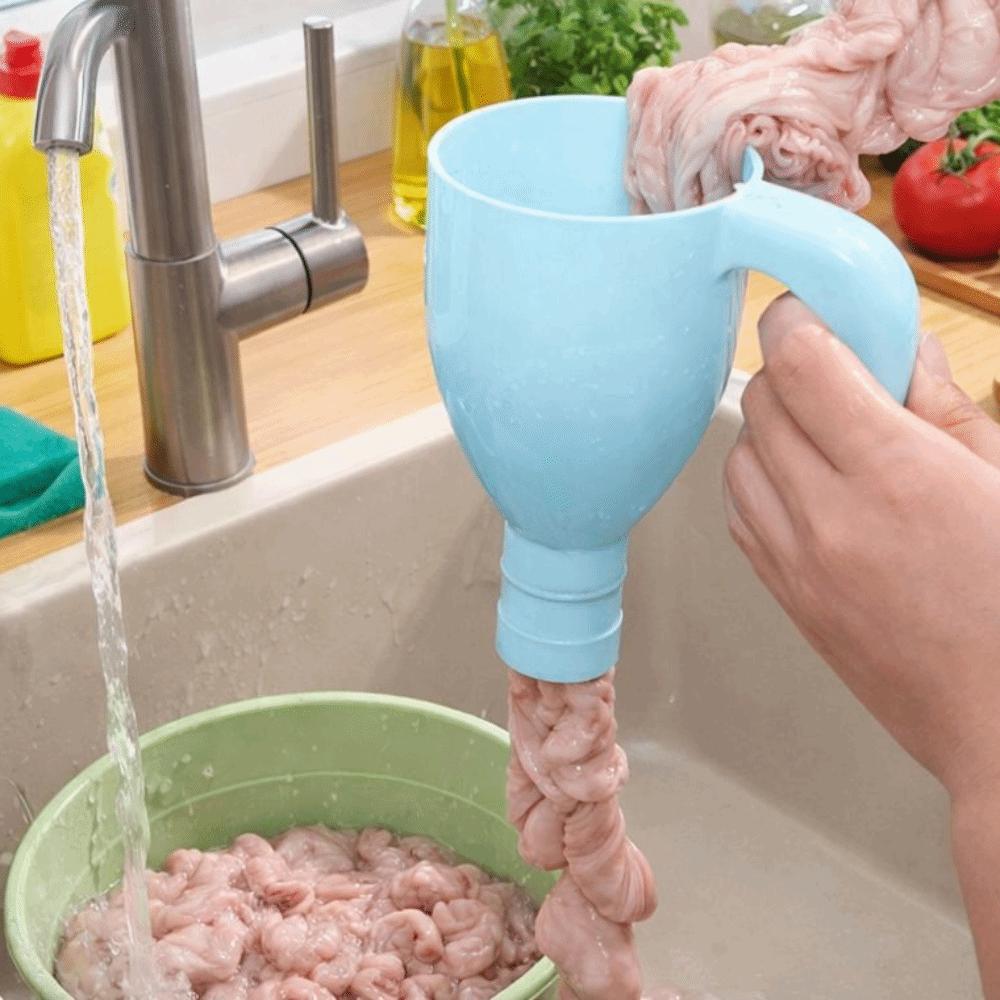Food-Grade Pork Intestine Cleaner Machine Handmade Pig Intestine Funnel  Food Processing
