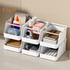 Storage Box with Handle High-Capacity Large Opening Stationery Cosmetics Fruit Toy Seasoning Desktop Organizer for Home