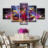 HD Printed Canvas Pictures Frame Home Decor 5 Pieces India Myth Vishnu And Lakshmi Poster Shiva & Parvati Painting Room Wall Art