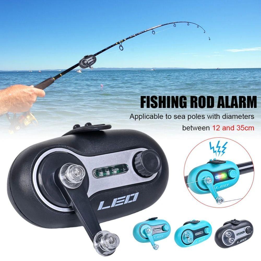 LED Light Fish Electronic Buzzer Sound Bell Fishing Bite Alarm Fishing Alarm Night Fishing