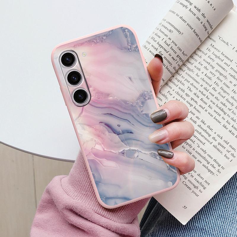 Чехол для Samsung A55 5G Задняя крышка Защитный силиконовый Funda Модный Мраморный Каменный Текстурный Coque для Samsung Galaxy A54 A56 Capa