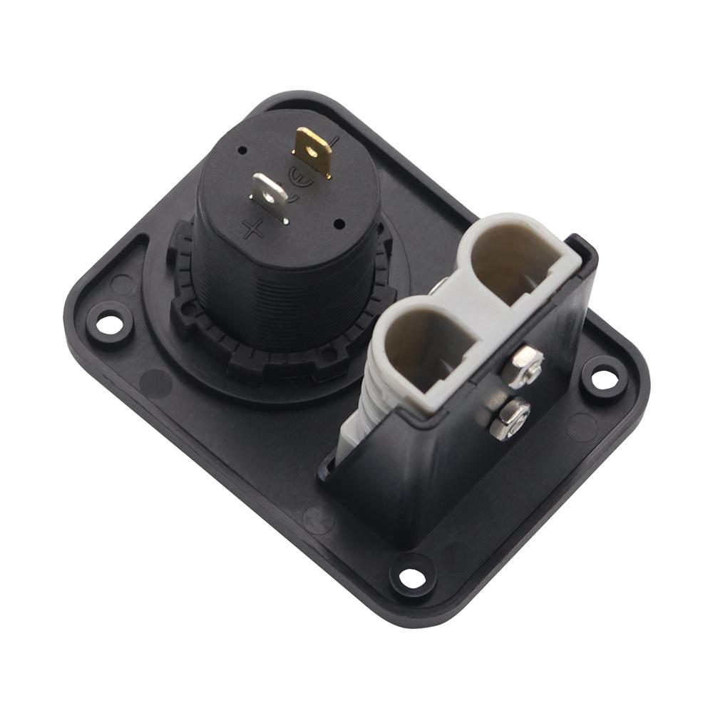 50 Amp Plug Dual USB Socket Flush Mount Recessed Plate For Anderson Style Plugs