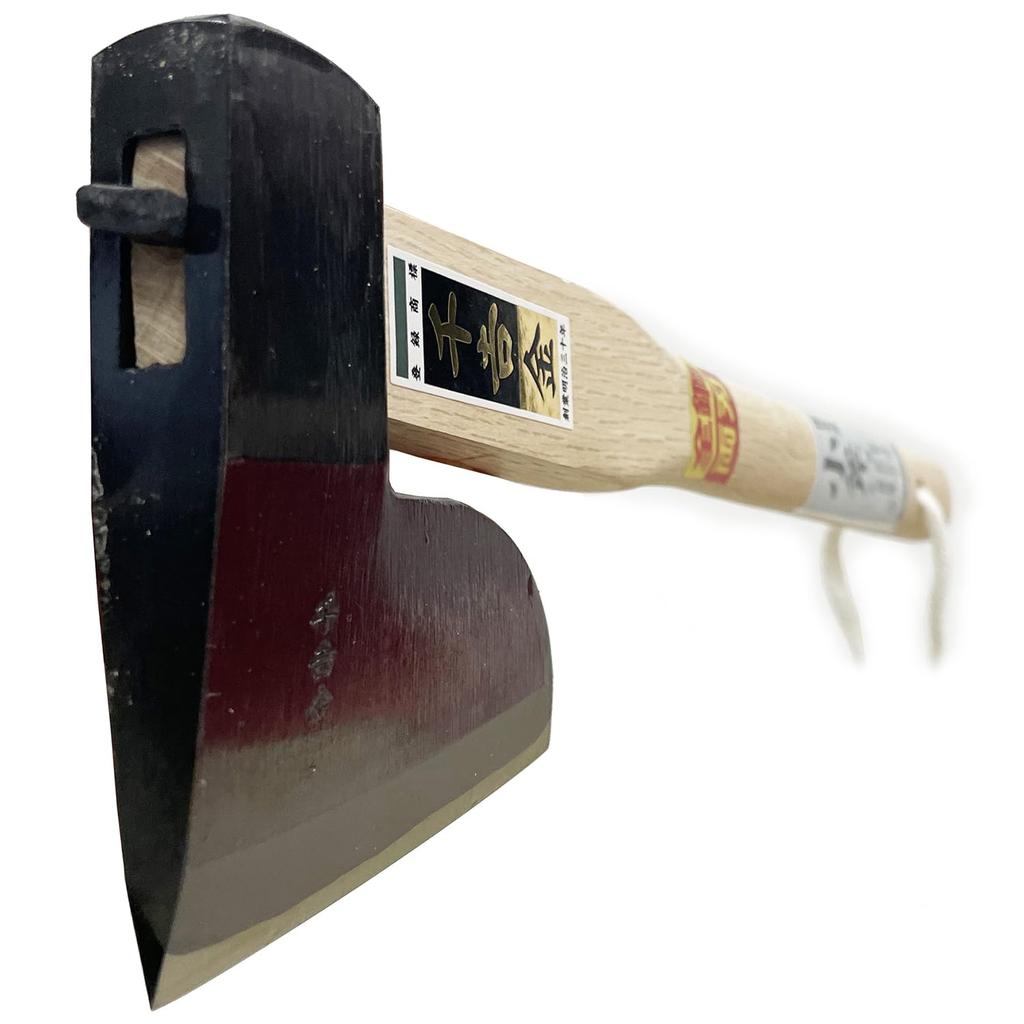 Senkichi Gold Gardening Axe with Steel, Double-Edged