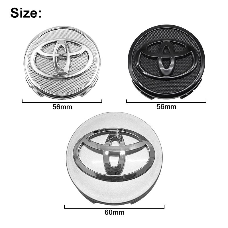 Toyota Колпак ступицы с логотипом - Пыленепроницаемый, Легко устанавливается, Доступен в черном, серебристом и хромированном цвете
