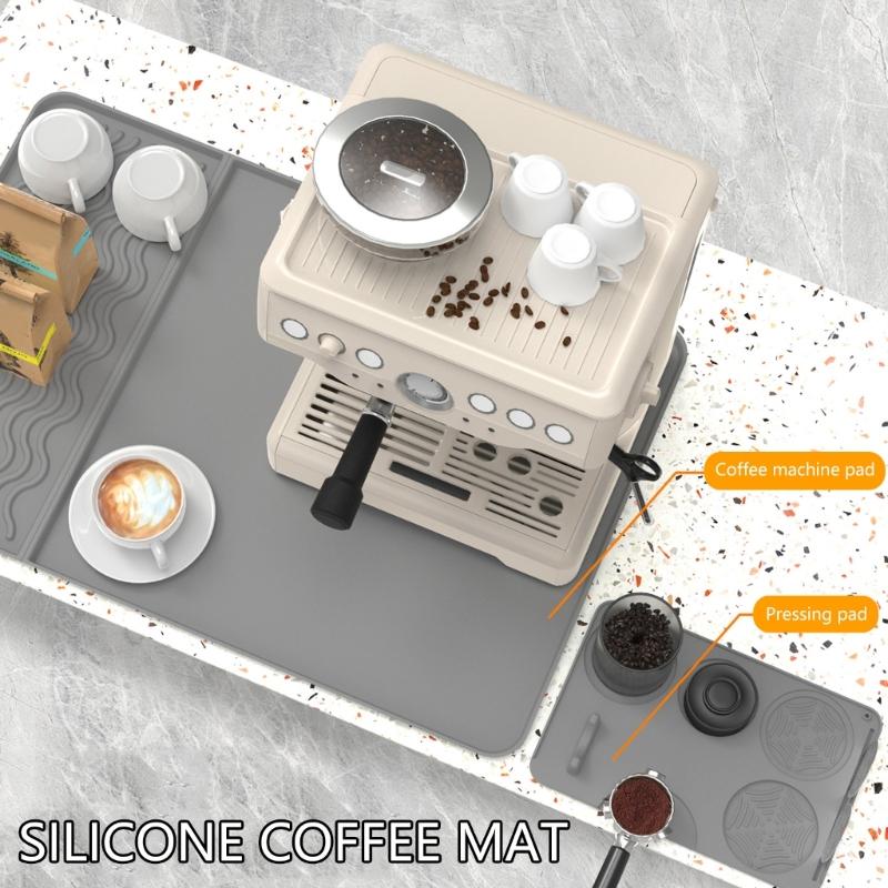 Многофункциональный силиконовый коврик для кофе с противоскользящим дизайном, подходит для темперовки кофейной гущи и небольших приборов