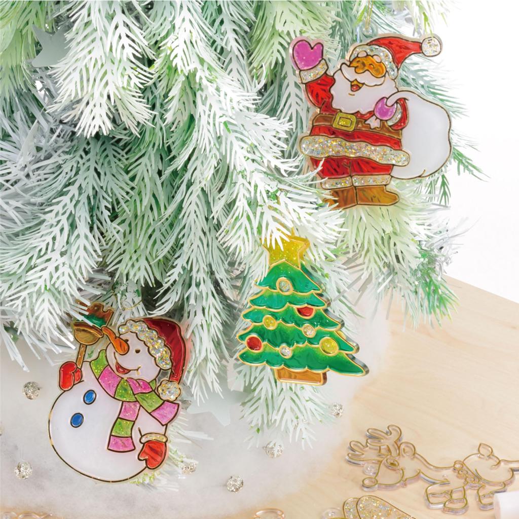 Yamato Glass Deco Christmas Ornament Set GDS10TS-X9