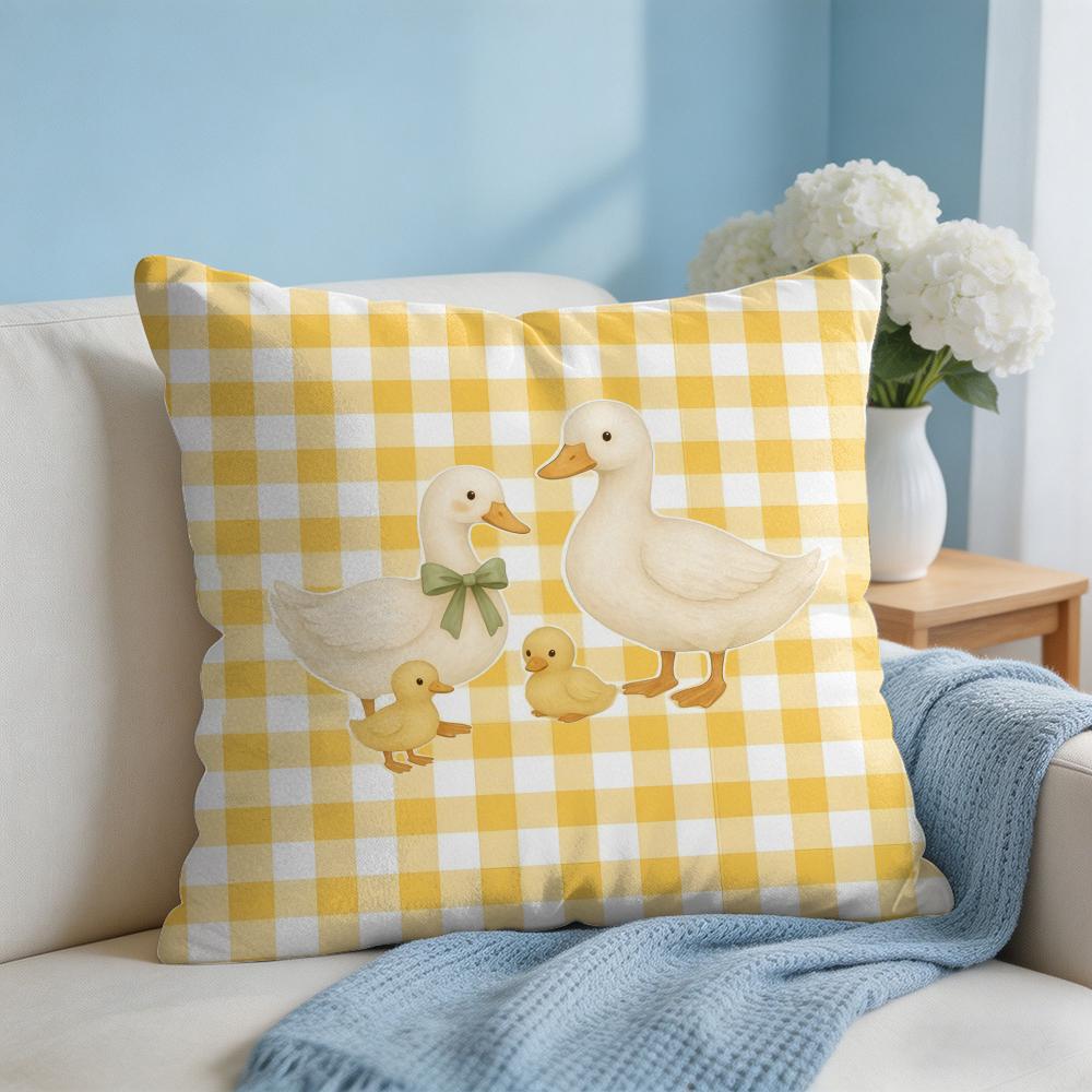Cute Funny Animal Ins Cartoon Cushion Cover Square Pillow Bedroom Sofa Leisure Comfort Living Room Home Decoration X